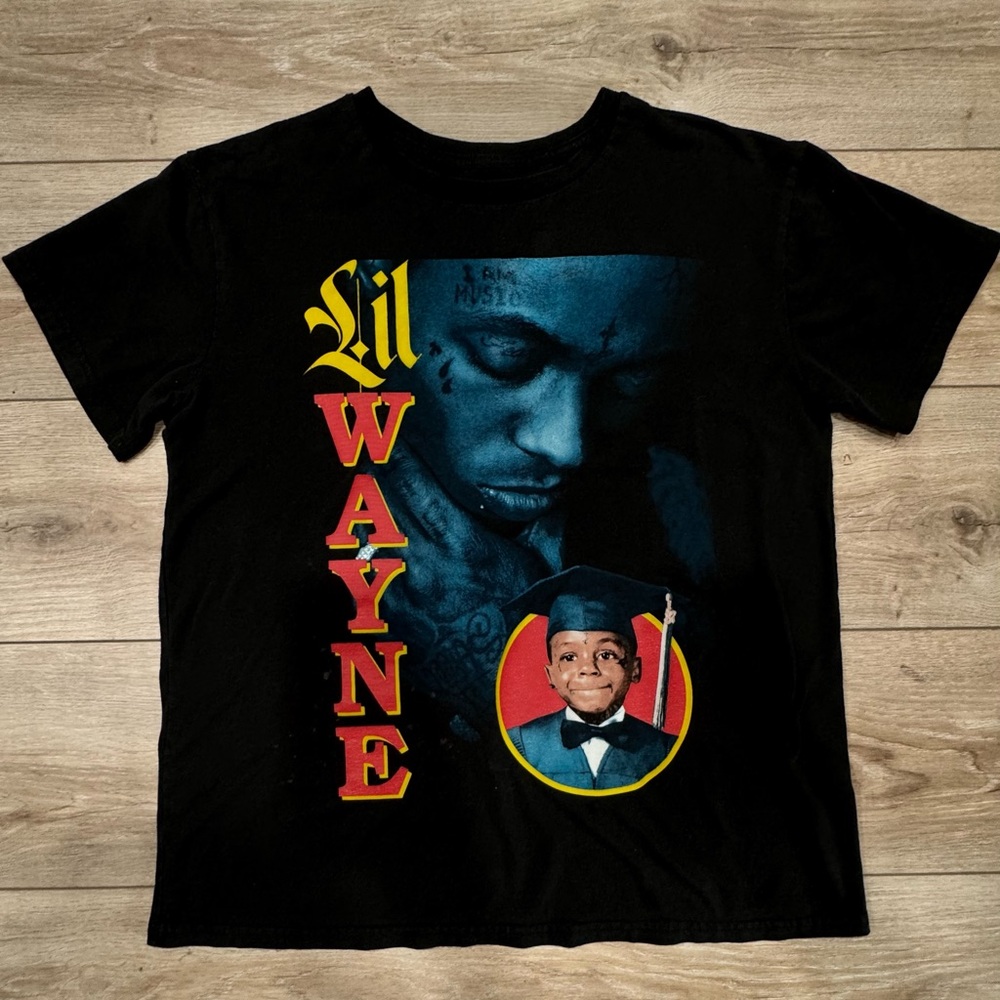 Lil Wayne Black Graphic Tee XL